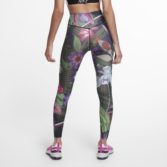 New Nike Icon Clash One floral Tights leggings - Picture 2 of 9